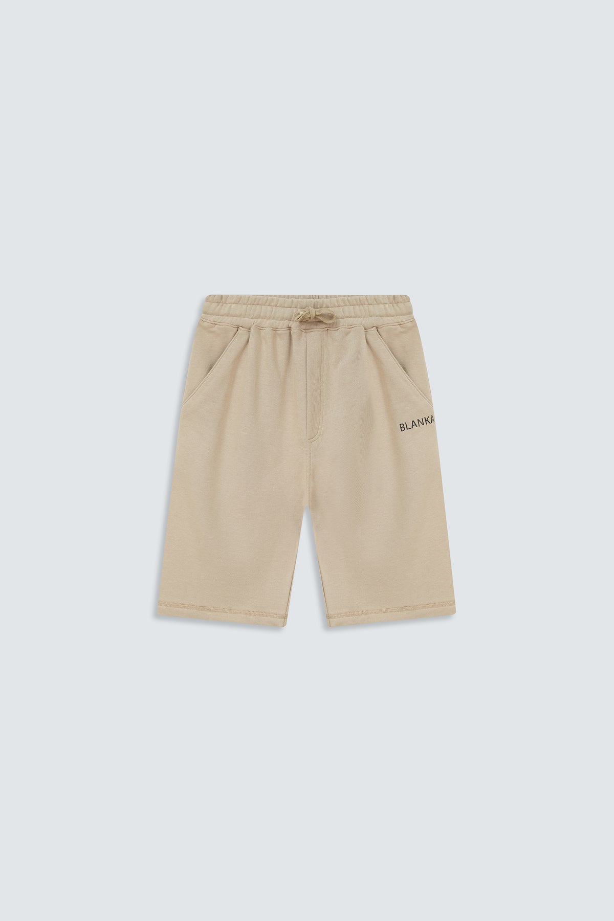 Plain Straight Shorts / Camel brown