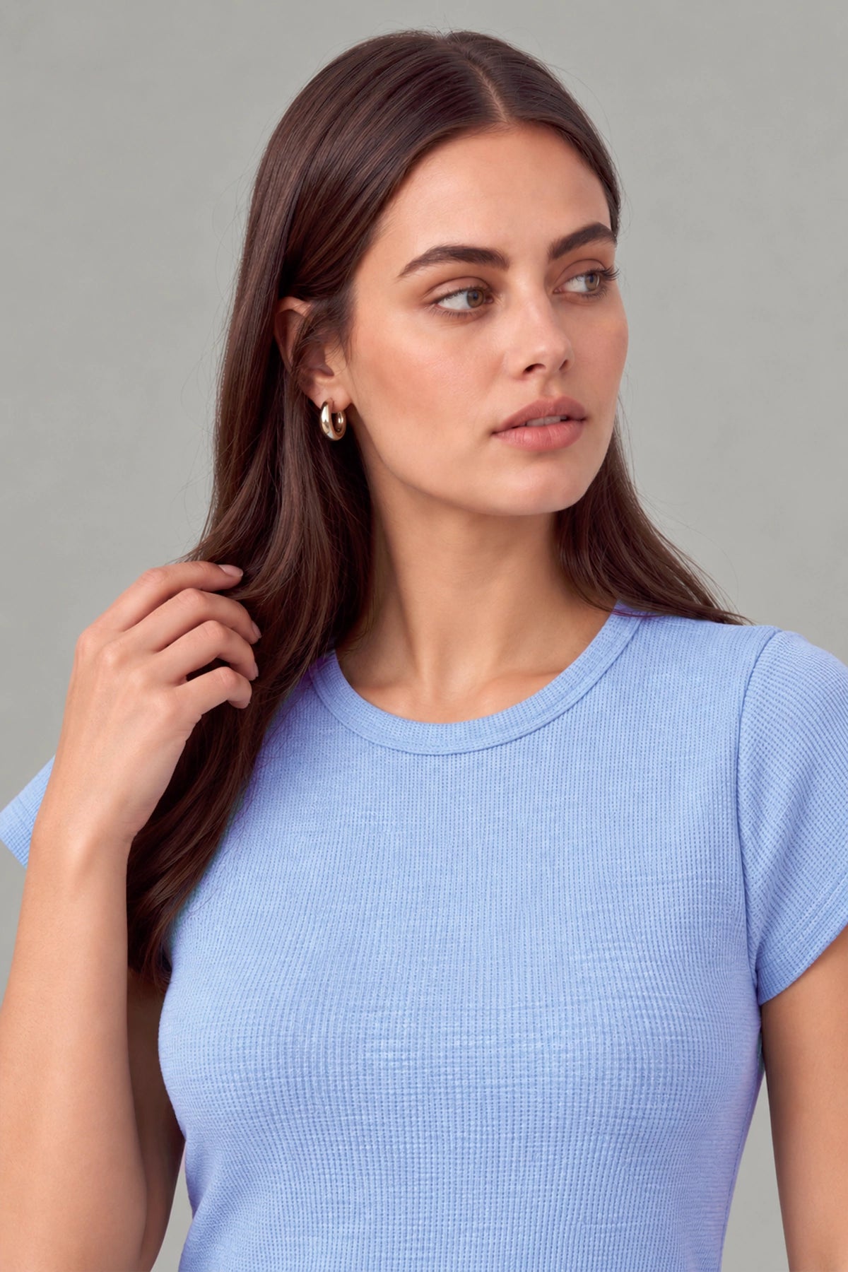 Cup Sleeve Tee / Powder Blue