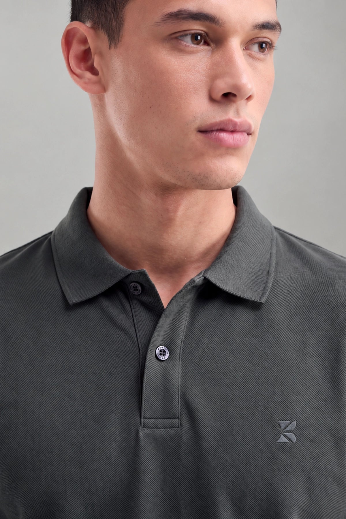 Office wear Basic Polo / Grey