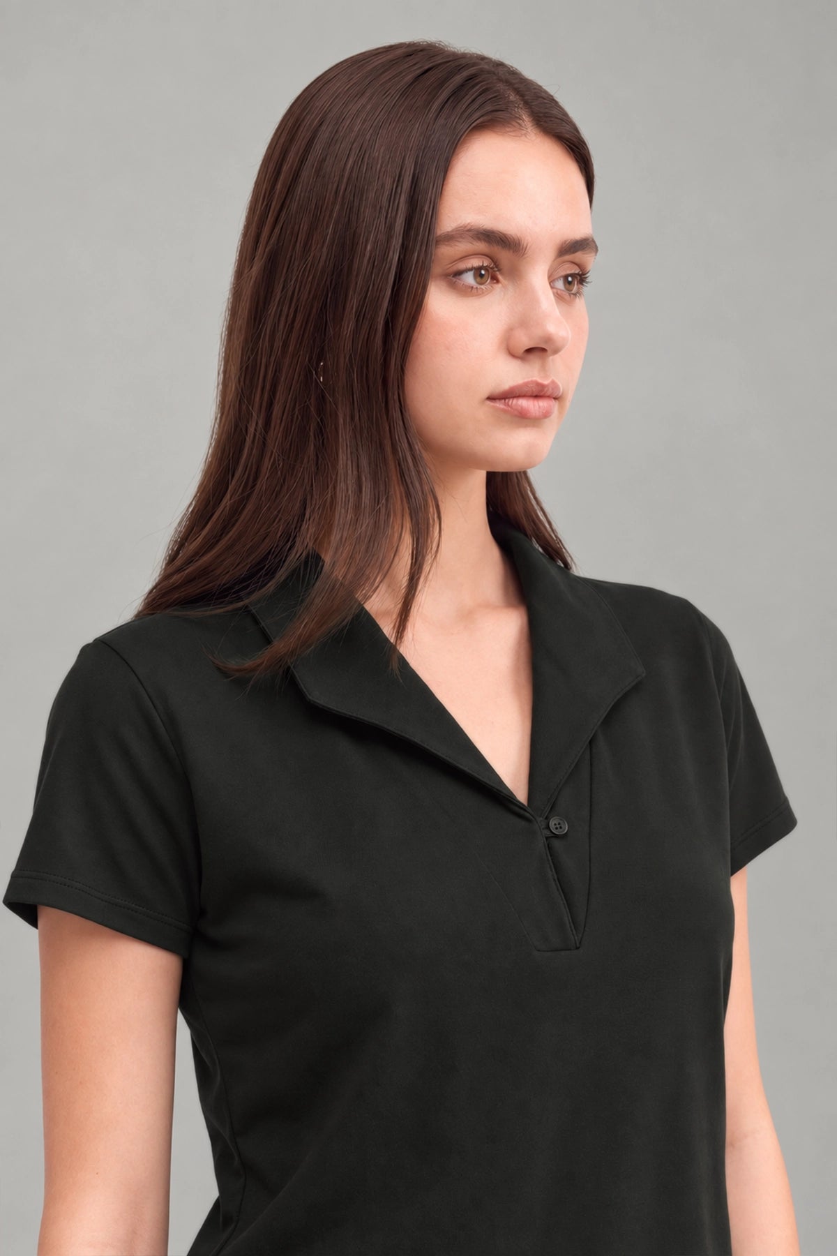 Coat Collar Tee / Black