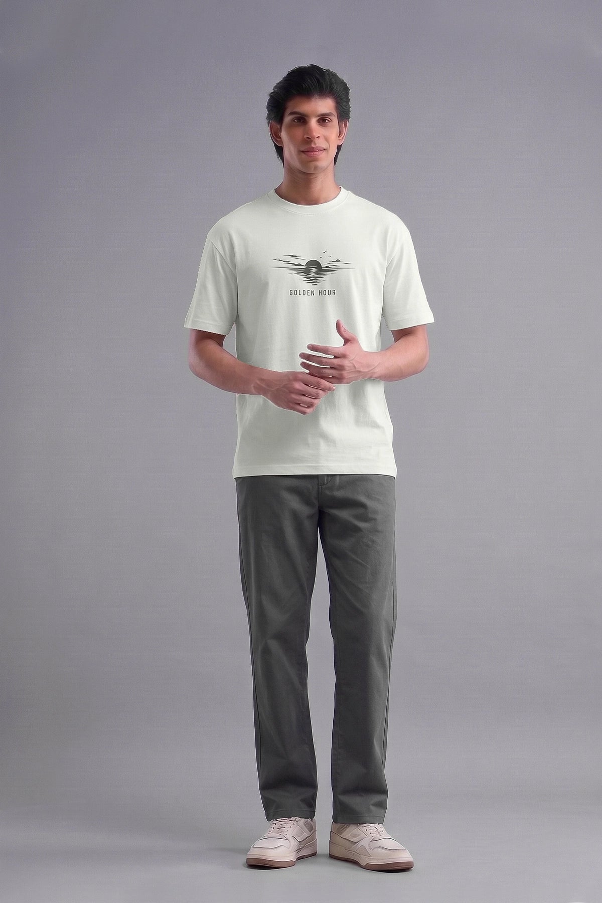 Graphic Tees / BEIGE