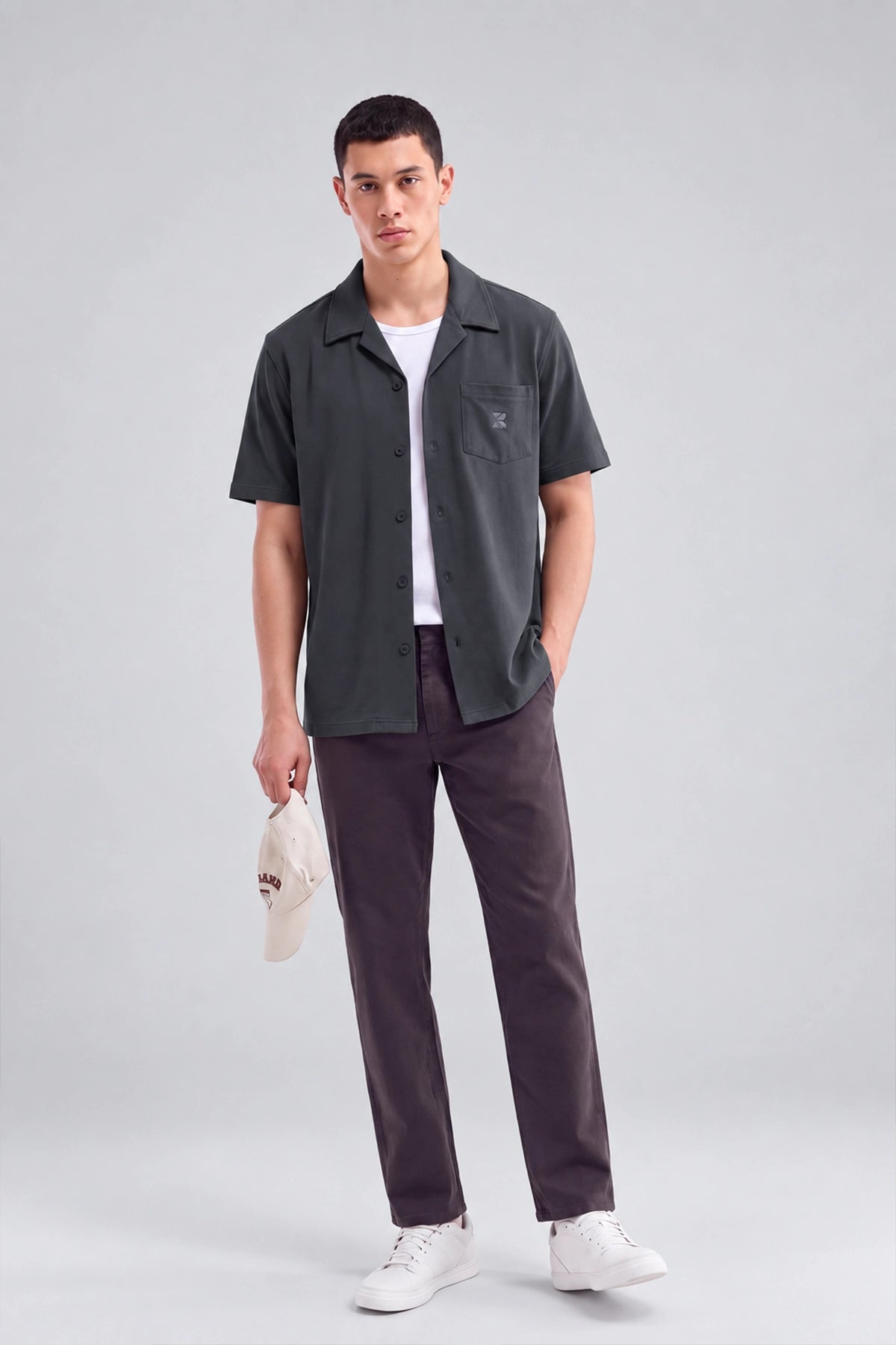 Button Down Shirt / Grey