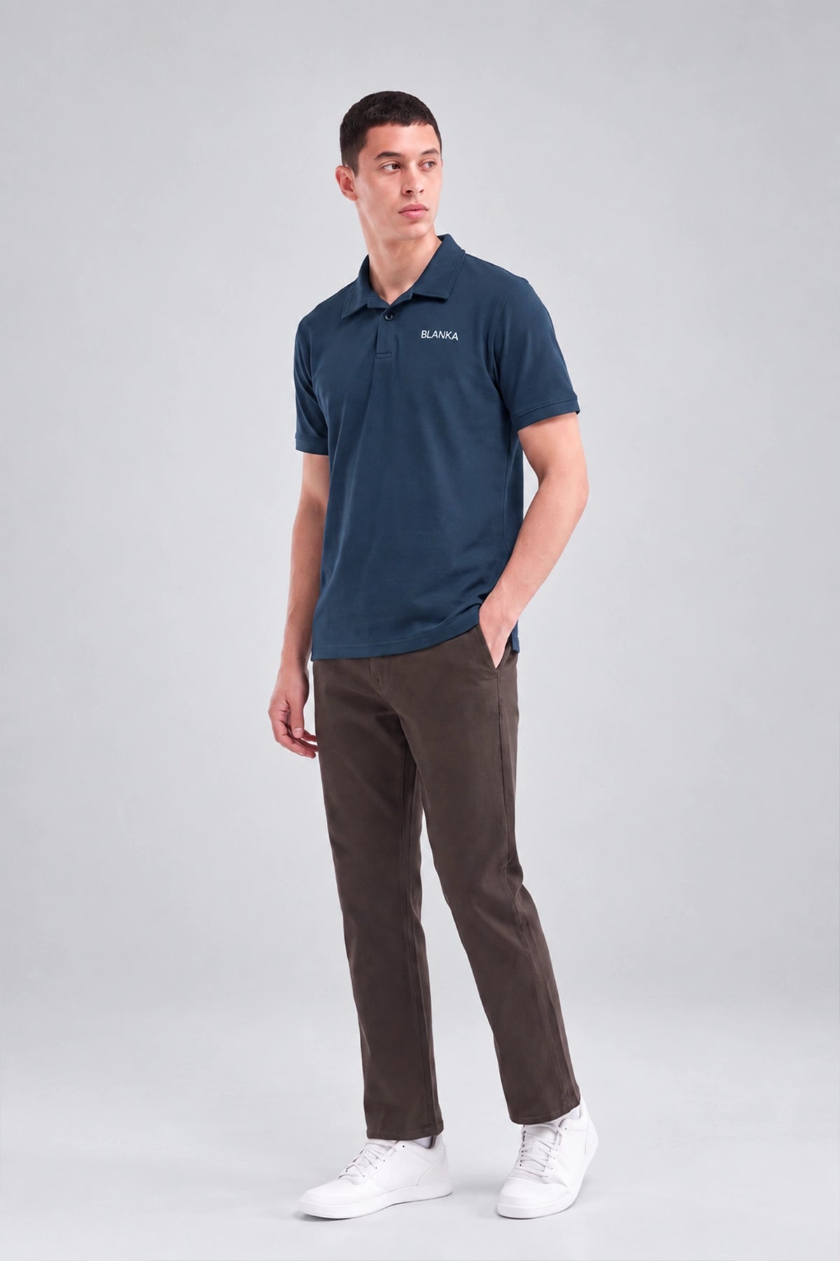Scuba Polo Shirt / Navy Blue