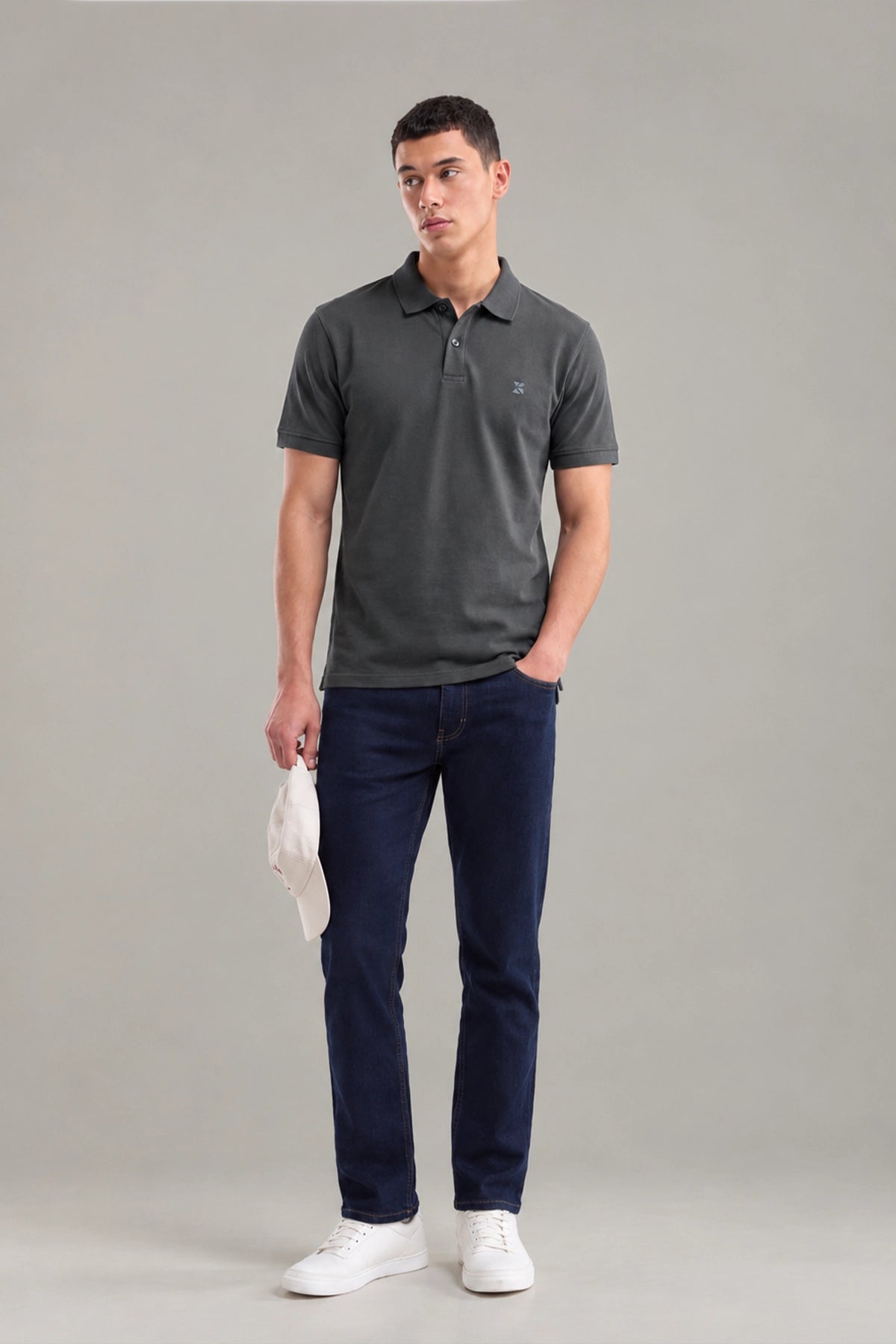 Office wear Basic Polo / Grey