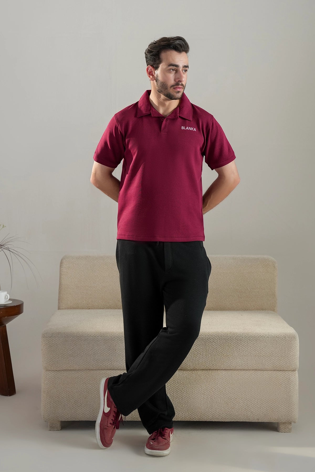 Scuba Polo Shirt / Maroon