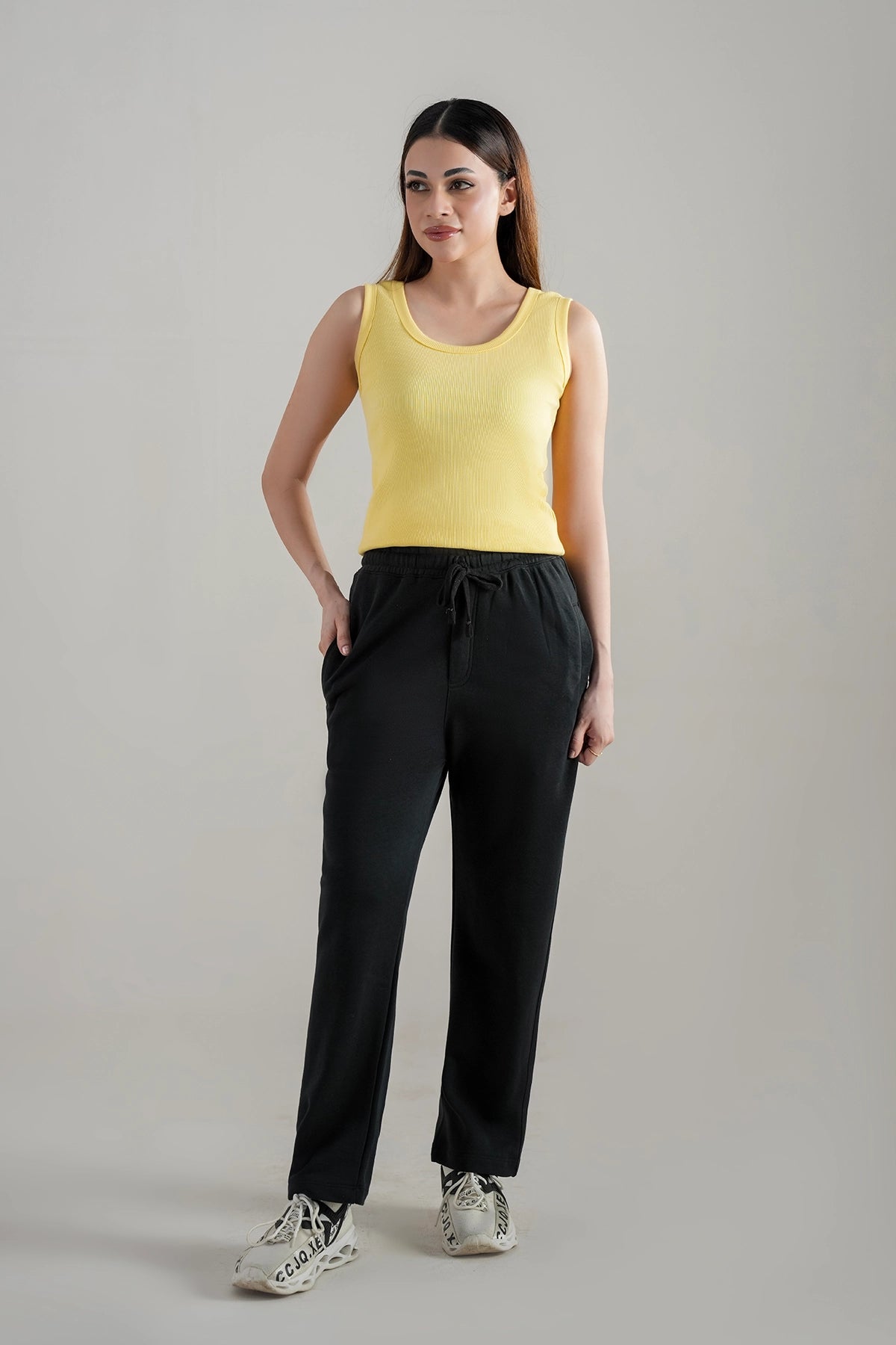 Active Wear Tank Top Ribbed / Sunshine Yellow