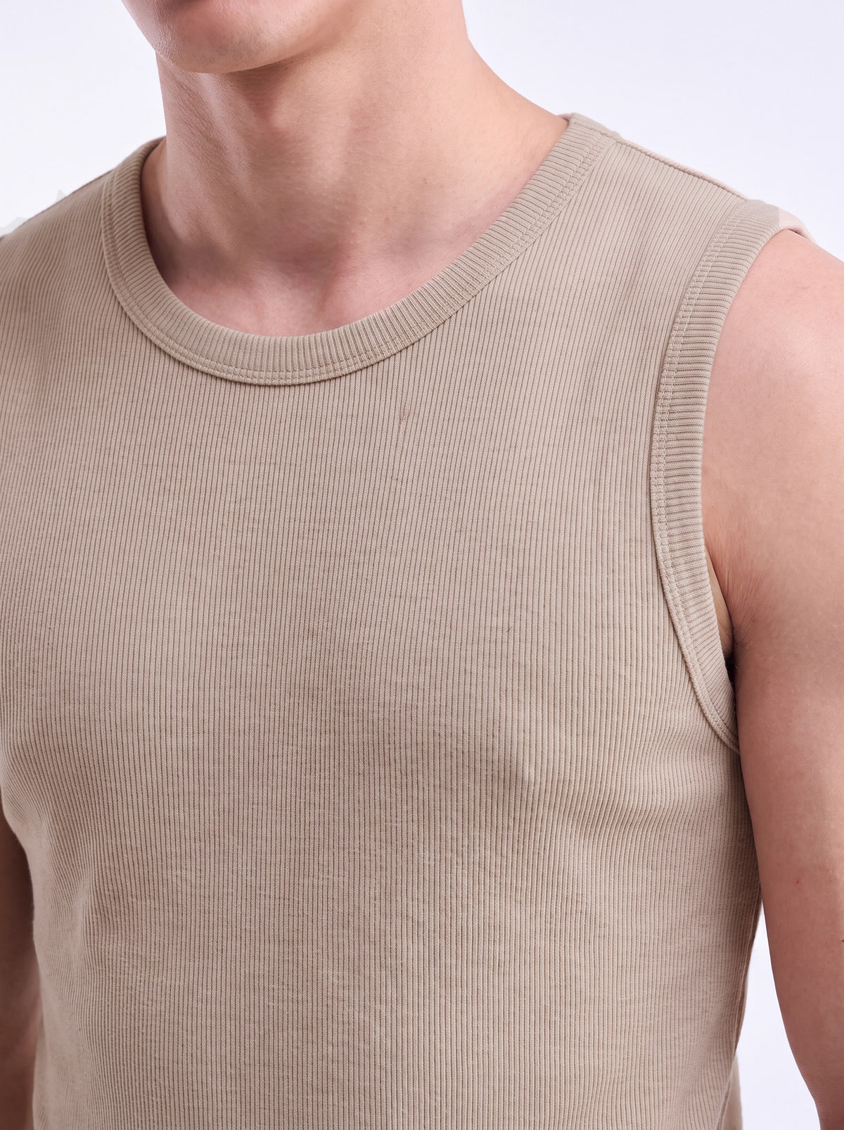 Sleeveless Thermal Top / Brown