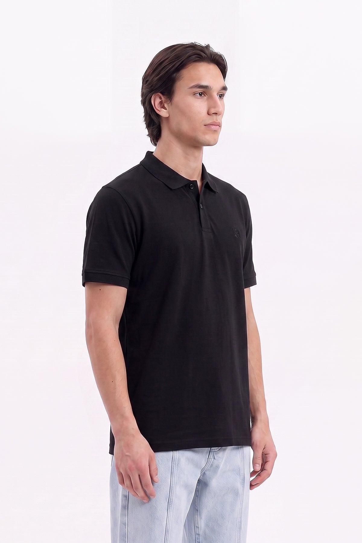 Office wear Basic Polo / Black