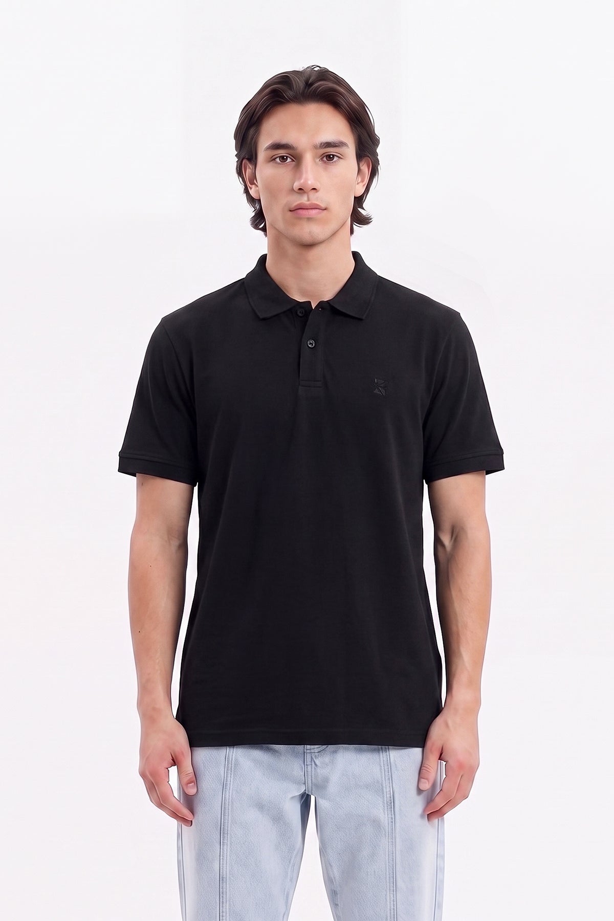 Office wear Basic Polo / Black