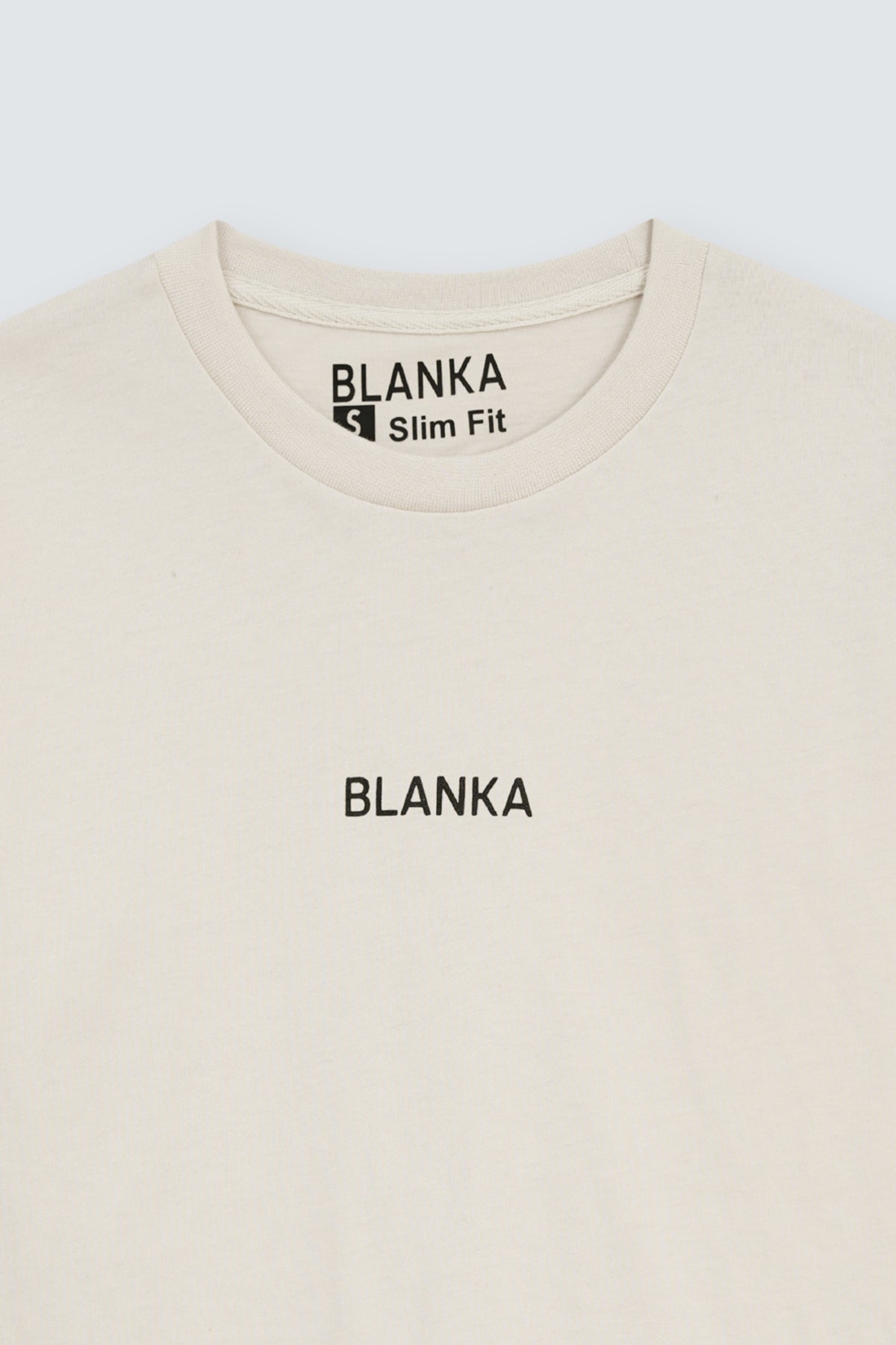 Cropped Fitted Tee / Beige